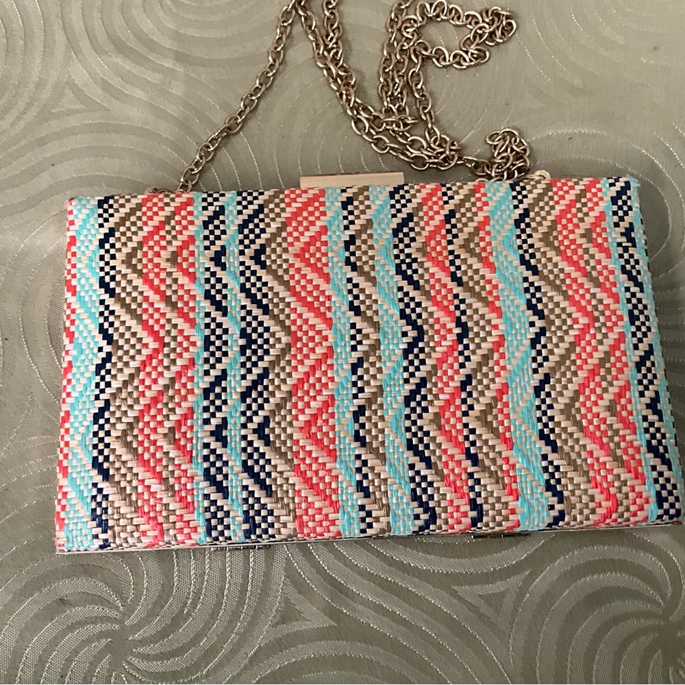 Sondra Roberts Multicolored Zigzag Pattern Hardsh… - image 4